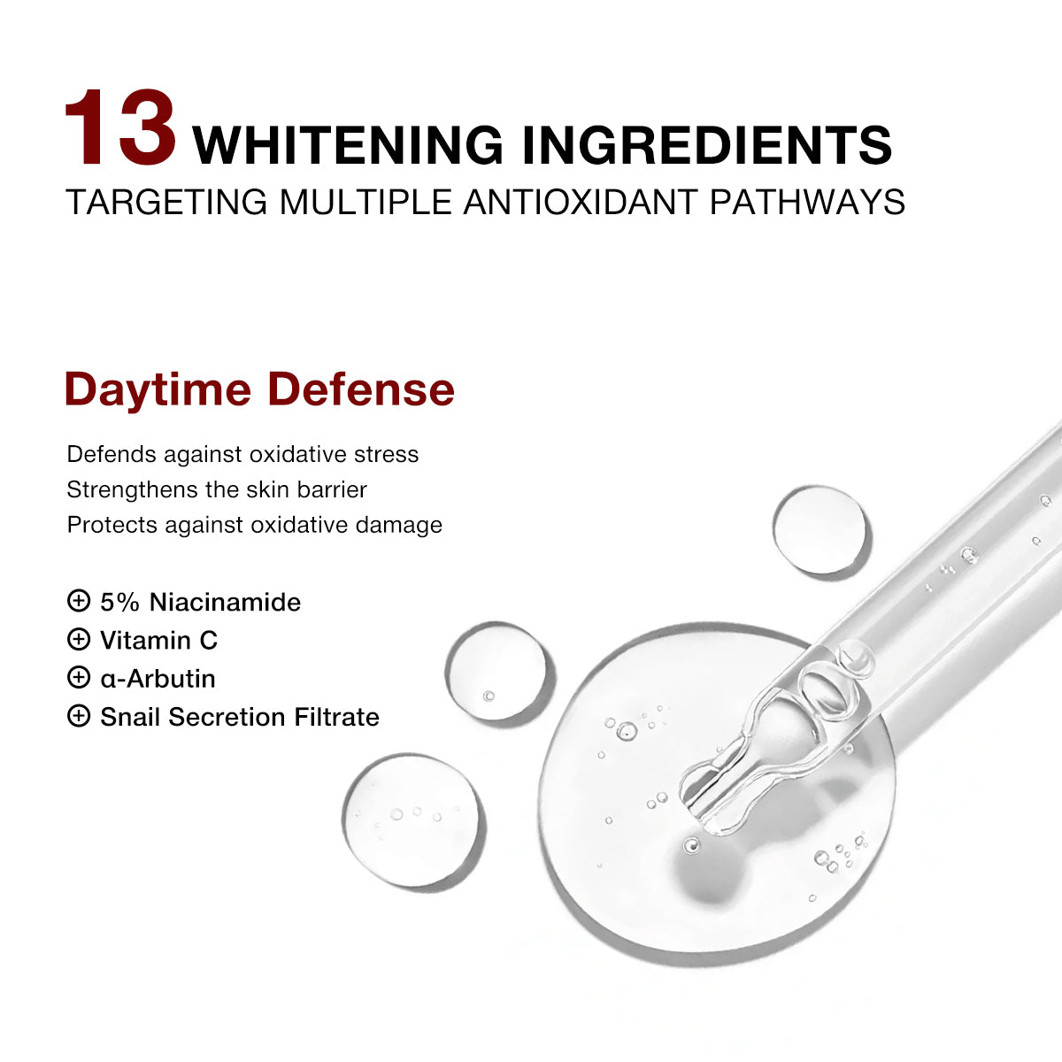 Teashell 5% Niacinamide Brightening Serum - Vitamin C + Alpha Arbutin, 30ml