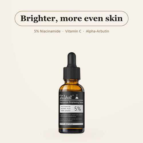 Teashell 5% Niacinamide Brightening Serum - Vitamin C + Alpha Arbutin, 30ml